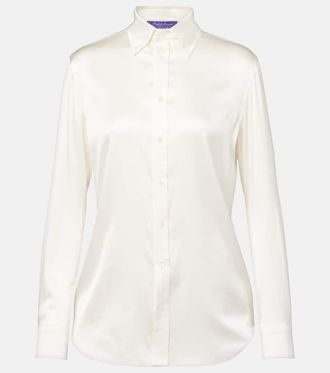 Ralph Lauren Collection Cameron silk-blend charmeuse shirt