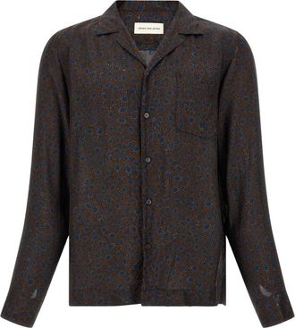 Dries Van Noten Overhemden, Heren, Bruin, 2Xl, Carlty Shirt