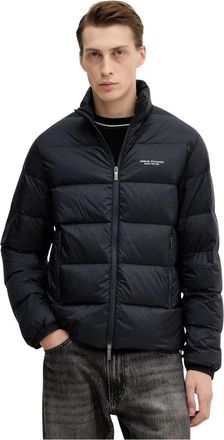 A|X Armani Exchange Down Jassen - Heren - Gewatteerde jassen - Blauw - M - Jassen