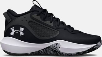 Under Armour Mens Lockdown 6 Basketball Shoes In Black White