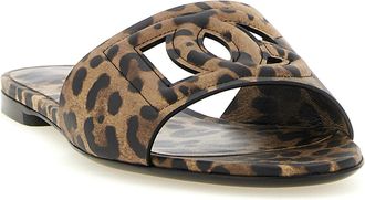 Dolce & Gabbana Bianca Slide Sandal - Leopard