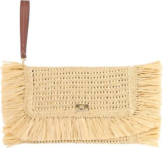 Anya Hindmarch Oversize Raffia Clutch Bag