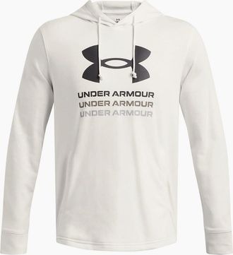 Under Armour Mens Rival Terry Graphic Hood - White - Size: 40