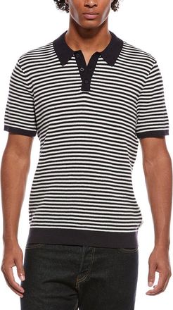 Onia Textured Knit Polo Shirt