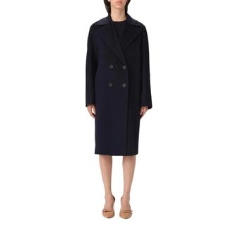 Max Mara Dames, Mantels, Blauw, Maat: XS Wol