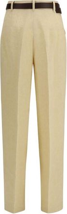 Max Mara Womens Beige Linen Casual Pants