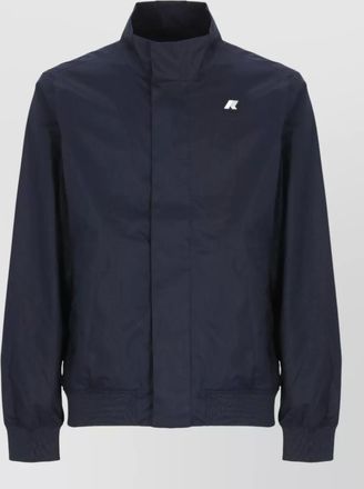 K-Way short high neck jacket grosgrain trims