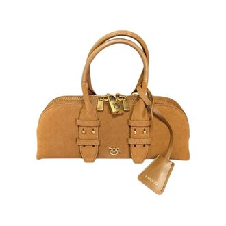 Pinko Bowling Handtas - Dames - Handtassen - Bruin - ONE Size - Leer - Tassen