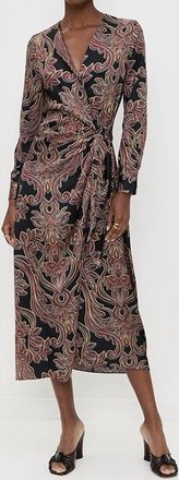 Misa Eliza Dress In Studded Flora Satin