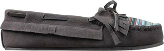 Lamofootwear Womens Alita Slip-On Moccasins In Charcoal/multi
