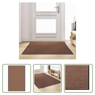 vidaXL Vidaxl Felpudo Marr&oacute;n Y Negro 120 X 180 Cm 100% Poliamida