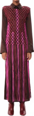 Maria Cher Aguara Silas Top In Fuchsia And Chocolate
