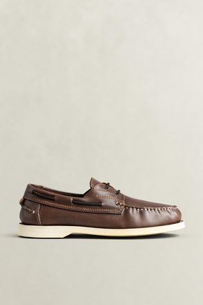 GANT Men Yardport Boat Shoes (41) DARK BROWN