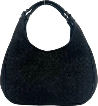 Bottega Veneta Black Leather Pvc Handbag Tote Bag (Pre-Owned)