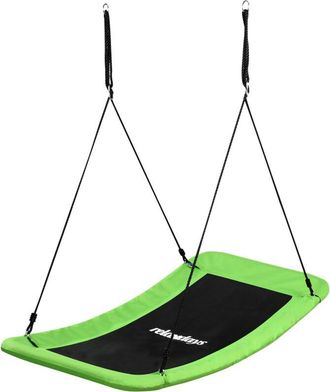 Relaxdays Relaxdays Curved Nest Swing for Kids & Adults, 150 kg, Multi-Child, WxD: 150x80 cm, Green