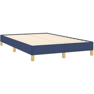 vidaXL Estructura De Cama Sin Colch&oacute;n Tela Azul 120x190 Cm Vidaxl