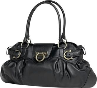 Ferragamo Pre-owned Handbags, female, Black, Size: ONE SIZE Pre-owned Handbag