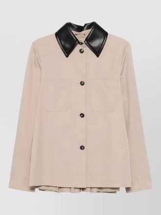 Sportmax coated jersey regular-fit overshirt