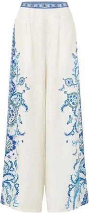 Camilla Zijden Tuck Front Lullaby Broek - Dames - Wijde Broeken - Veelkleurig - M - Broeken