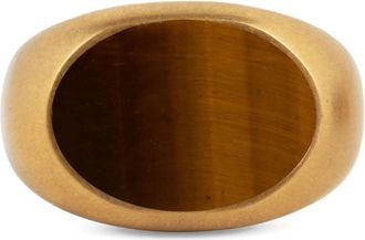 Dries Van Noten Stone Signet Ring - Heren - Ringen - Geel - M - Accessoires