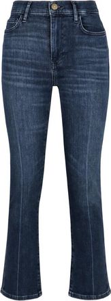 Frame Denim Flared Katoenen Jeans - Dames - Bootcut Jeans - Blauw - W27 - Katoen - Jeans