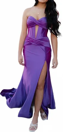 Sherri Hill Womens Prom Dress In Orchid