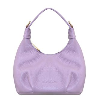 Kocca Handbags, female, Purple, Size: ONE SIZE Leather hobo bag