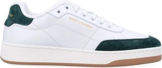 Saint Laurent Sl/61 Sneakers - Heren - Sneakers - Wit - 41 1/2 EU - Leer - Schoenen
