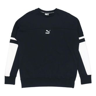Puma Casual Sports Round Neck Long Sleeves Black 595872-01