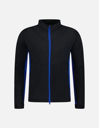 Callaway Mens Callaway Golf Mixed Media Insulated Jacket Black / Blue Caviar - Size: 38/Regular