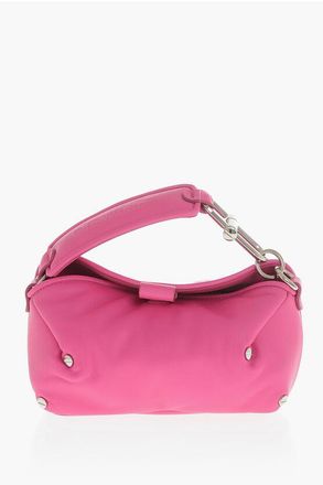 Off-white Leather Top-Handle Bag SAN DIEGO With Decorative Studs size One Size