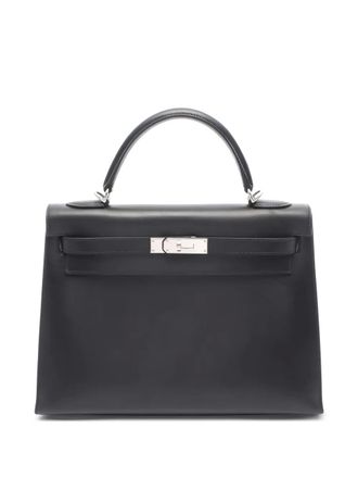 Hermès Borsa tote Kelly 32 in pelle - Nero