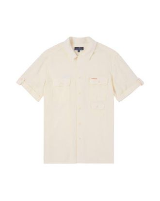 Amundsen & Scott Travellers Linen SS Mens in Natural at Nordstrom, Size X-Large Eu