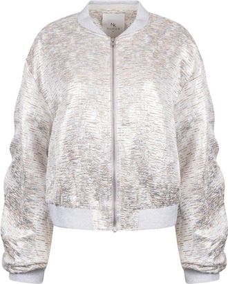 Nukus Babette Bomber - Dames - Bomber jackets - Grijs - 2XL - Jassen