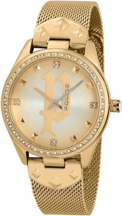 Police Gouden Roestvrij Stalen Kwarts Analoge Horloge - Dames - Horloges - Geel - ONE Size - Accessoires