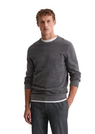 Marc O'Polo Rundhalspullover MARC OPOLO, Herren, Gr. XXL, mercy pinstripe, Strick, Obermaterial: 100% Baumwolle, Rundhals, B&uuml;ndchen, Pullover Rundhalspullover, in