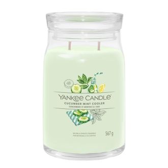 Yankee Candle Company Cucumber Mint Cooler, candela in giara grande Yankee Candle