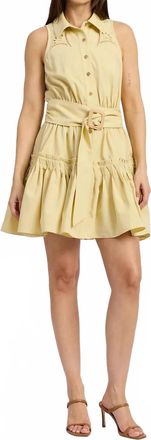 En Saison Lowen Mini Dress In Yellow