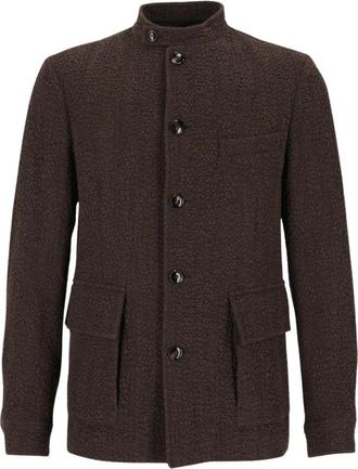 Giorgio Armani Blazers - Heren - Zomerjassen - Bruin - L - Jassen