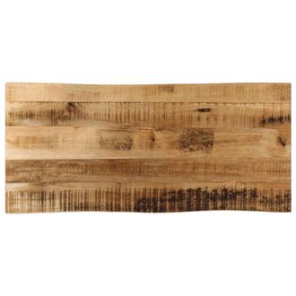 Berkfield Home Table Top Live Edge 90x40x2.5 cm Solid Wood Rough Mango in Brown