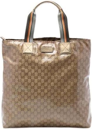 Gucci Pre-owned Tote Bags, female, Brown, Size: ONE SIZE Pre-owned Tote Bag