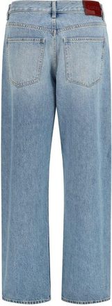 Gucci Womens Blue Cotton Straight-Leg Jeans Clothing