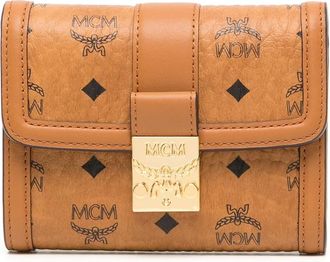 MCM Small Tracy Visetos-print Tri-fold Wallet
