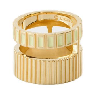 Ivi Seaside Collection Slot Ring - female - IVI - Rings - Yellow - 53 MM - Accessories