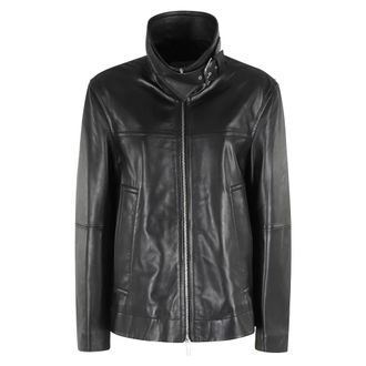 Sportmax Dames, Jassen, Zwart, Maat: 3XS Leer