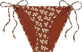 Tory Burch Bikini Broekje met Strik - Dames - Bikinis - Bruin - M - Nylon - Badmode