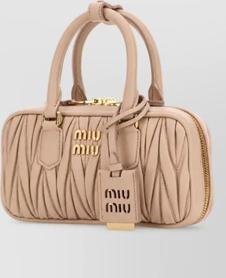 Miu Miu arcadie nappa leather clutch bag