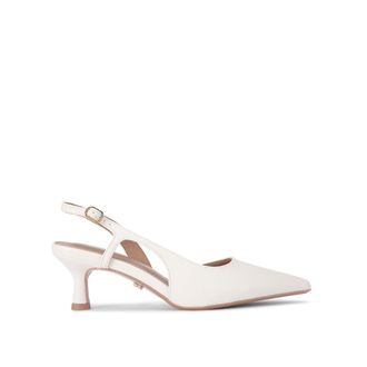 Carvela Womens Alina Sling Heels - White - Size UK 3