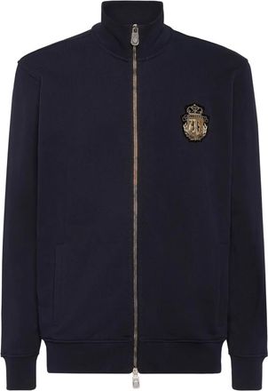 Billionaire Boys Club Sweater met logopatch en rits - Blauw