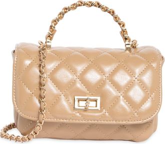 Urban Expression Quilted Faux Leather Crossbody Bag in Natural at Nordstrom Rack
